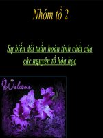 hoahoc10 sự biến đổi tuần hoàn các nguyên tố hoá học trong một nhóm hoặc một chu kì