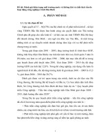 Đề tài Đánh giá hiện trạng môi trường nước và không khí và chất thải rắn do hoạt động công nghiệp ở tỉnh Hòa Bình