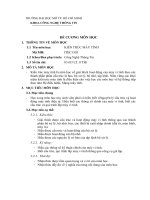 ĐỀ CƯƠNG MÔN HỌC KIẾN TRÚC MÁY TÍNH