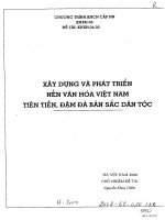 Xây dựng và phát triển nền văn hóa việt nam tiên tiến đậm đà bản sắc dân tộc