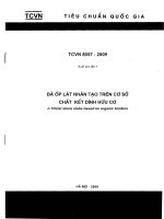 TCVN 8057:2009 ĐÁ ỐP LÁT NHÂN TẠO TRÊN CƠ SỞ CHẤT KẾT DÍNH HỮU CƠ