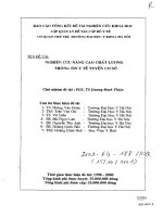 Nghiên cứu nâng cao chất lượng thông tin y tế tuyến cơ sở