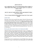 KHUNG ĐỐI TÁC GIỮA CHÍNH PHỦ VIỆT NAM, ĐẠI DIỆN BỞI BỘ NÔNG NGHIỆP VÀ PHÁT TRIỂN NÔNG THÔN, CÁC TỔ CHỨC QUỐC TẾ VÀ ĐỐI TÁC TRONG NƯỚC