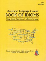 American language course   book of idioms