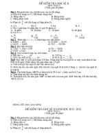 đề thi toán lớp 5 học kỳ 2