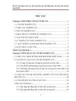 Đề tài Vận dụng toán cao cấp trong dạy học bất đẳng thức cho học sinh chuyên toán THPT