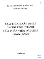 Quá trình xây dựng và trưởng thành của phân viện đà nẵng