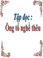 bài giảng tập đọc lớp 3 ông tổ nghề thêu