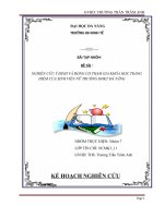 Nghiên cứu ý định và động cơ tham gia khóa học trang điểm của sinh viên nữ trường ĐHKT đà nẵng