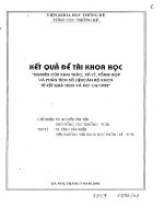 Nghiên cứu khai thác, xử lý tổng hợp và phân tích số liệu cán bộ KHCN từ kết quả TDDS và nơ 1 4 1999