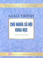 giáo trình chủ nghia xã hội khoa học