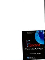 franchise chon hay không   nguyễn khánh  trung