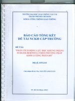 Phân tích động lực học khung phẳng eurler bernouli theo phương pháp khối lượng phân bố  phần 1