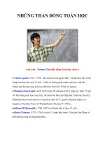 những thần đồng toán học