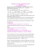 HD chấm và lời giải khá chi tiết các đề TNNT kiêm HSG