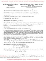 Đề thi thử đại học môn toán  Quảng Xương IV Thanh Hoá