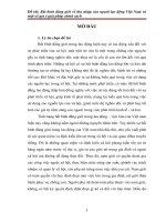 Đề tài Bất bình đẳng giới về thu nhập của người lao động Việt Nam và một số gợi ý giải pháp chính sách