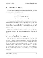 Pet (Polyetylen terenphtalat ) và các ứng dụng cảu pet