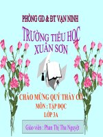 bài giảng tập đọc  lớp 3 bài quạt cho bà ngủ