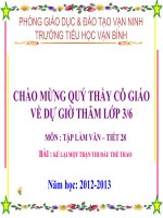 tập làm văn tuần 28 lớp 3