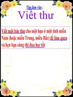 bài giảng tập làm văn tuần 13 viết thư
