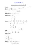 các dạng tính nhanh phân số ở toán tiểu học