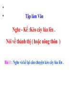 bài giảng tập làm văn tuần tuần 16 kéo cây lúa lên