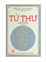 bộ sách tứ thư của khổng tử và mạnh tử