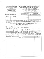 ĐỀ THI CHỌN ĐỘI TUYỂN DỰ THI QUỐC GIA VÀ GIẢI TOÁN TRÊN MÁY TÍNH CẦM TAY MÔN HÓA HỌC VÒNG 2