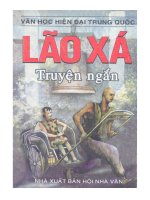 văn học hiện đại trung quốc  truyện ngắn lão xá