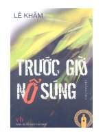 trước giờ nổ súng  lê khâm