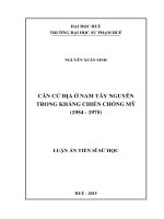 Căn cứ địa ở nam tây nguyên trong kháng chiến chống mỹ (1954 1975) 