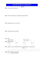 30 bộ đề thi học kỳ II toán lớp 1