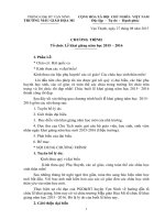 Chương trình khai giảng năm học mới 2015 2016