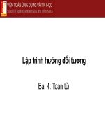 Tài liệu lập trình C tiếng Việt Lesson4