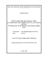 chất lượng đội ngũ đảng viên là người dân tộc thiểu số của các đảng bộ xã ở tỉnh kon tum trong giai đoạn hiện nay 