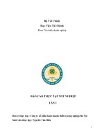 Báo cáo thực tập ngành kế toán học viện tài chính