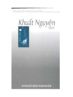 thi ca thế giới chọn lọc thơ khuất nguyên
