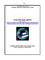 một số biện pháp giúp giáo viên rèn kỹ năng sống cho học sinh tiểu học