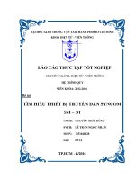 báo cáo thực tập tốt nghiệp TBTD Syncom SM-B1
