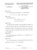 ĐỀ THI CHỌN ĐỘI TUYỂN DỰ THI QUỐC GIA VÀ GIẢI TOÁN TRÊN MÁY TÍNH CẦM TAY KHU VỰC NĂM HỌC 2015 – 2016 môn toán