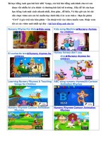 Bé học tiếng anh qua bài hát vui nhộn dễ học