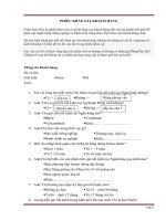 Bảng hỏi điều tra mức độ hài lòng của sinh viên đối với dịch vụ kí túc xá trường ĐH Kinh tế quốc dân