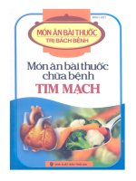 món ăn bài thuốc chữa bệnh tim mạch