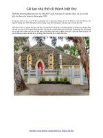 Cải tạo nhà thờ cũ thành biệt thự đẹp