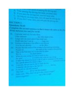 Đề thị chứng chỉ B1 tốt nghiệp đại học