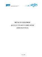 Đề xuất giải pháp văn bản và điều hành