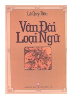 tác phẩm vân đài loại ngữ của lê Quý đôn