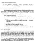 Phân tích lựa chọn phương án bộ biến tần