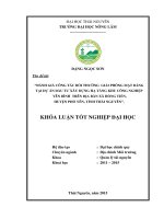 Đánh giá công tác bồi thường - giải phóng mặt bằng tại dự án Đầu tư xây dựng hạ tầng Khu công nghiệp Yên Bình trên địa bàn xã Hồng Tiến, huyện Phổ Yên, tỉnh Thái Nguyên